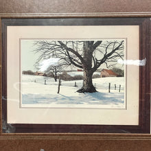 Load image into Gallery viewer, Etching by Carol Collette "First Snow" Signed Print (11x13)
