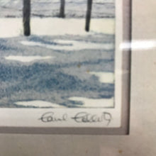Load image into Gallery viewer, Etching by Carol Collette "First Snow" Signed Print (11x13)
