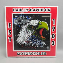 Load image into Gallery viewer, Custom Images Harley-Davidson Motorcycles / Eagle Glass Plaque (12x12)
