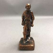 Load image into Gallery viewer, A Lincoln/Young Lincoln Carrying Books 6" Metal Figurine/Copper Color
