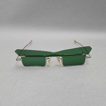 Load image into Gallery viewer, Vintage Retro Green "John Lennon" Sunglasses w/ Flip Shade (0.75x4.75x5)
