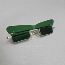 Load image into Gallery viewer, Vintage Retro Green "John Lennon" Sunglasses w/ Flip Shade (0.75x4.75x5)
