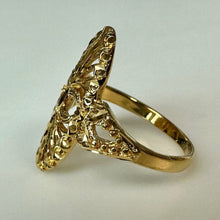 Load image into Gallery viewer, Gold Plated Spanish Lace Ring sz 6

