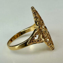 Load image into Gallery viewer, Gold Plated Spanish Lace Ring sz 6
