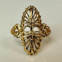 Load image into Gallery viewer, Gold Plated Spanish Lace Ring sz 6
