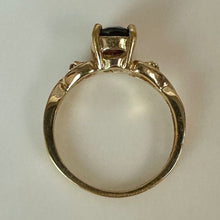 Load image into Gallery viewer, Gold Plated Garnet Diamond Ring sz 6
