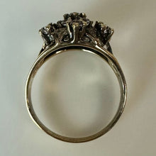 Load image into Gallery viewer, Vintage Gold Plated Sterling CZ Cocktail RIng As-Is sz 6
