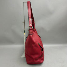 Load image into Gallery viewer, Ora Delphine Red Pebbled Leather Hobo Bag Purse (13x17x5")

