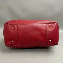 Load image into Gallery viewer, Ora Delphine Red Pebbled Leather Hobo Bag Purse (13x17x5")
