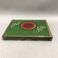 Load image into Gallery viewer, Lucky Strike Flat Fifties Cigarette Tin (5.5x4.5) (2 Available)
