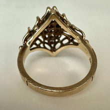Load image into Gallery viewer, Vintage 10K Gold Topaz Emerald Garnet Mother's Ring sz 6 (3.6g)
