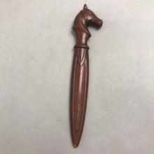 Load image into Gallery viewer, Wooden Horse Head Letter Opener (9")
