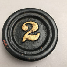 Load image into Gallery viewer, Vintage Balance Scale Weight Cast Iron 2 Pounds (3")
