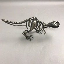 Load image into Gallery viewer, Folk Art Tyrannosaurus Rex Dinosaur Metal Sculpture Nuts &amp; Bolts (5x11)
