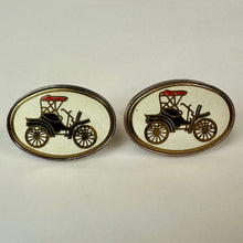 Load image into Gallery viewer, Vintage Enamel Model T Cufflinks (1")
