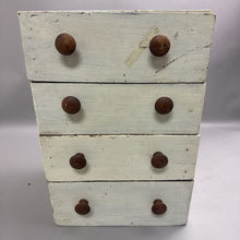 Load image into Gallery viewer, White Chest w/4 Drawers Made from Ammo Boxes (18x12x11)

