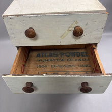 Load image into Gallery viewer, White Chest w/4 Drawers Made from Ammo Boxes (18x12x11)
