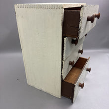 Load image into Gallery viewer, White Chest w/4 Drawers Made from Ammo Boxes (18x12x11)
