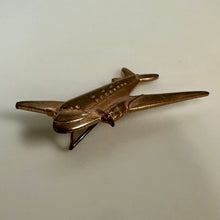 Load image into Gallery viewer, Vintage Airline Airplane Goldtone Brooch Pin (2")
