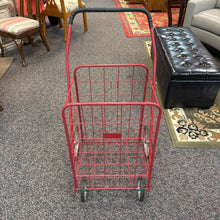 Load image into Gallery viewer, Red Metal Shopping Cart (40x20x20)
