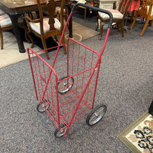 Load image into Gallery viewer, Red Metal Shopping Cart (40x20x20)
