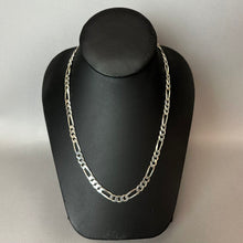 Load image into Gallery viewer, Vintage Italian Sterling Heavy Figaro Link 18" Chain Necklace (27.2g)
