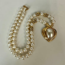Load image into Gallery viewer, Vintage Napier Goldtone Faux Pearl Necklace (25")
