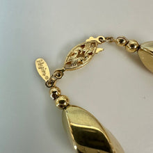 Load image into Gallery viewer, Vintage Napier Oversized Goldtone Faux Pearl Beaded Necklace (20")
