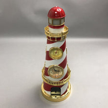 Load image into Gallery viewer, Vintage Music, Clock, Lamp Lighthouse (14.5")

