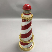 Load image into Gallery viewer, Vintage Music, Clock, Lamp Lighthouse (14.5")
