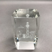 Load image into Gallery viewer, Crystal Lighthouse Paperweight (3")

