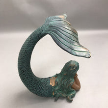Load image into Gallery viewer, Resin Mermaid Statue Bronze Patina Finish (10")

