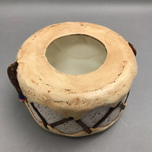Load image into Gallery viewer, Hand Painted Aztec Porcelain Drum (4x7)
