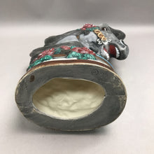 Load image into Gallery viewer, Hand Painted Horses Head Porcelain Sculpture (14")
