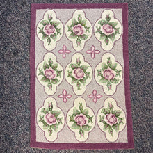 Load image into Gallery viewer, Rose Colored Floral Hand Made Rug (32x22)
