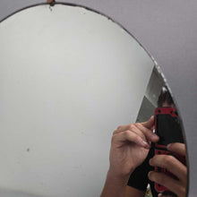 Load image into Gallery viewer, Vintage MCM Round Wall Hanging Mirror (16")
