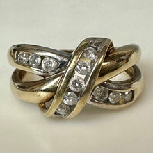 Load image into Gallery viewer, 10K Gold Diamond Ring sz 9.5 (4.7g)
