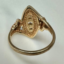 Load image into Gallery viewer, 10K Black Hills Gold Cubic Zirconia Ring sz 8 (5.1g)
