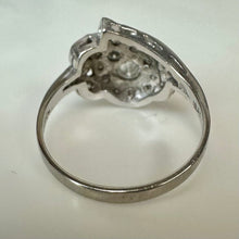 Load image into Gallery viewer, 14K White Gold Diamond Ring sz 10 (3.7g)
