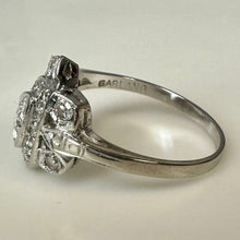 Load image into Gallery viewer, 14K White Gold Diamond Ring sz 10 (3.7g)
