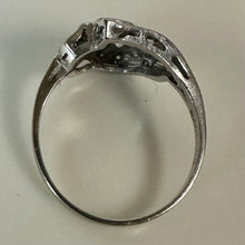 Load image into Gallery viewer, 14K White Gold Diamond Ring sz 10 (3.7g)

