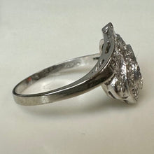 Load image into Gallery viewer, 14K White Gold Diamond Ring sz 10 (3.7g)
