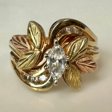 Load image into Gallery viewer, 14K Gold Diamond Ring sz 7.5 (6.1g)
