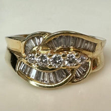Load image into Gallery viewer, 14K Gold Diamond Ring sz 6.5 (5.5g)
