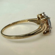 Load image into Gallery viewer, 10K Gold Aquamarine Ring sz 8 (1.3g)
