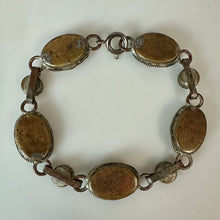 Load image into Gallery viewer, Vintage Italian Micro Mosaic Link Bracelet (6.25")

