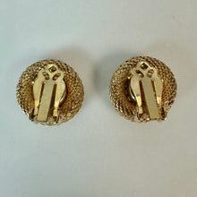 Load image into Gallery viewer, Vintage Freirich Goldtone Gray-Green Rhinestone Brooch Pin &amp; Clip Earrings Set (2, 0.75")

