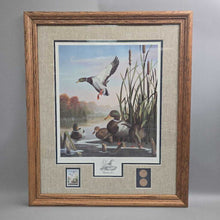 Load image into Gallery viewer, Leo Stans Signed Duck Print - Autumn Air w/ Stamp &amp; Tokens (24.5x20.5)
