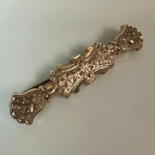 Load image into Gallery viewer, Antique Victorian Rolled Gold Etched Bar Brooch Pin (2.5")
