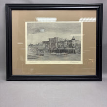 Load image into Gallery viewer, Framed Sketch "Downtown Peru" Architecture Circa Peru ILL by John Mosiman (16x20)
